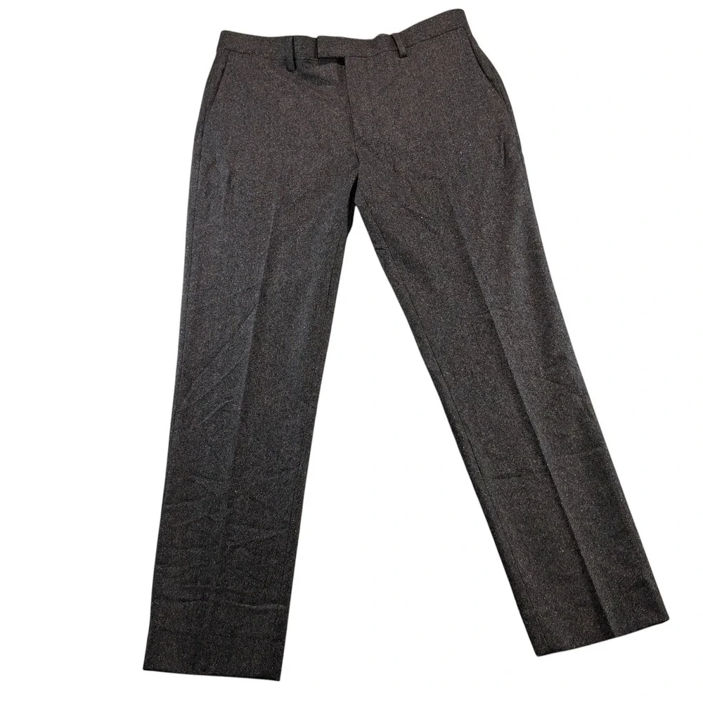 Banana Republic Tapered Fit Dress Pants Mens 33x30 Charcoal Wool Blend 512797-00